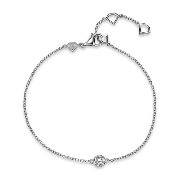 Buy Diamond Bracelet / 14k Solid Gold Bezel Set Diamond Bracelet for Women  / Natural Solitaire Diamond Charm Online in India - Etsy