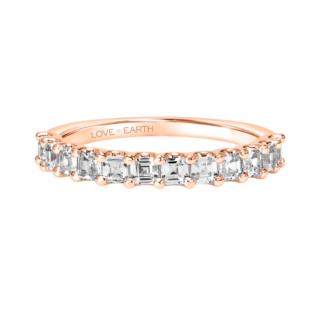 1 CT 14K Rose Gold & Lab Created Diamond Ring - Love Earth Jewelry