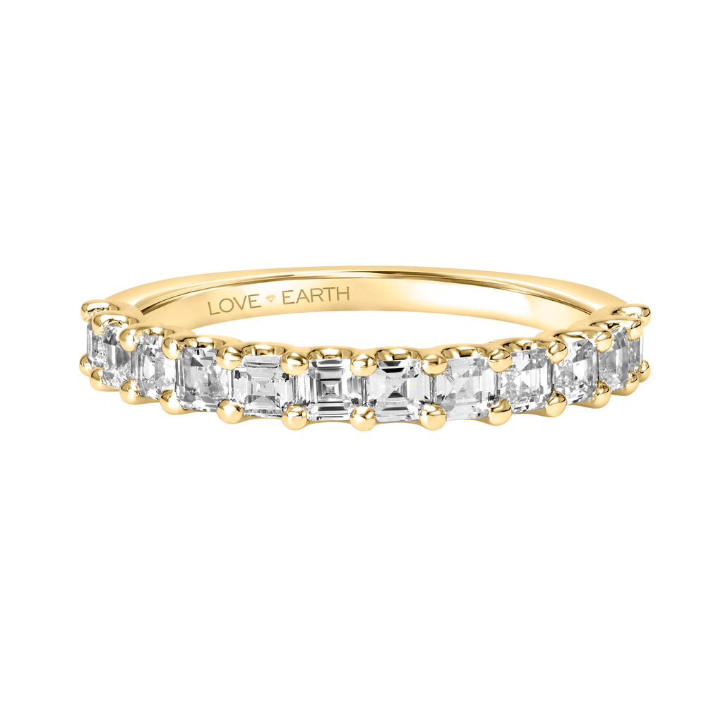 2 CT 14K Yellow Gold & Lab Created Diamond Ring - Love Earth Jewelry